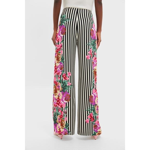 TUCKERNUCK Flowering Trellis Drapey Twill Erin Pants Size L NWT - Picture 2 of 8